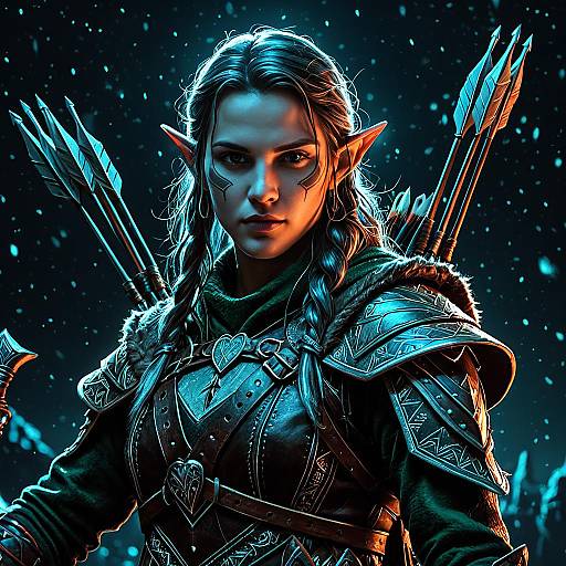 Fantasy Elf Archer Portrait