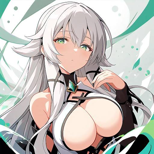 Illustration of Altina orion, eiyuu densetsu in the style of Dairi