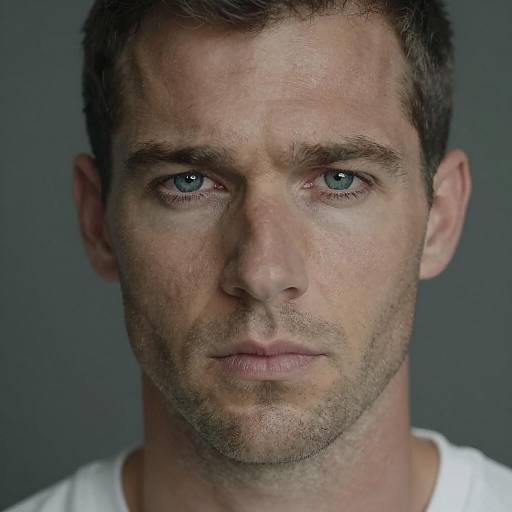 Intense Portrait of a Serious Man