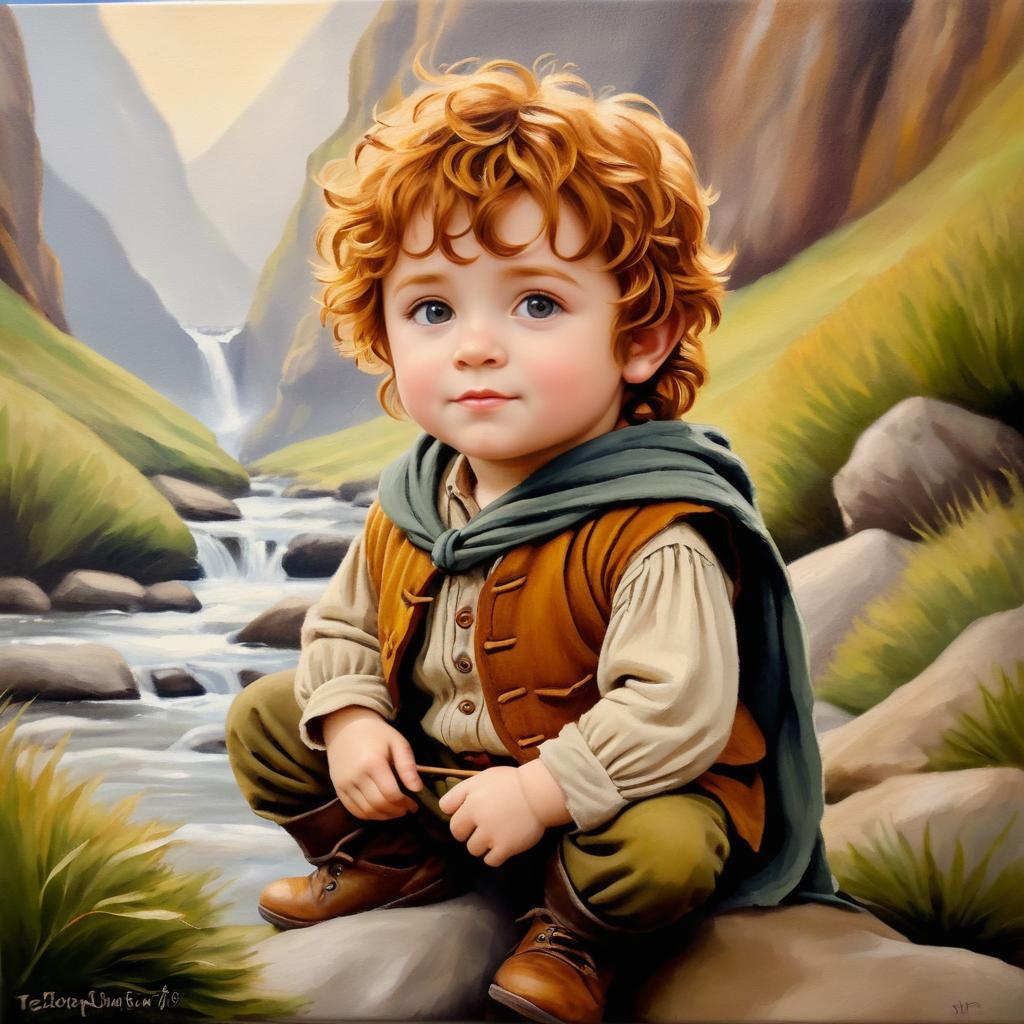 Charming Samwise Gamgee in Earthy Tones