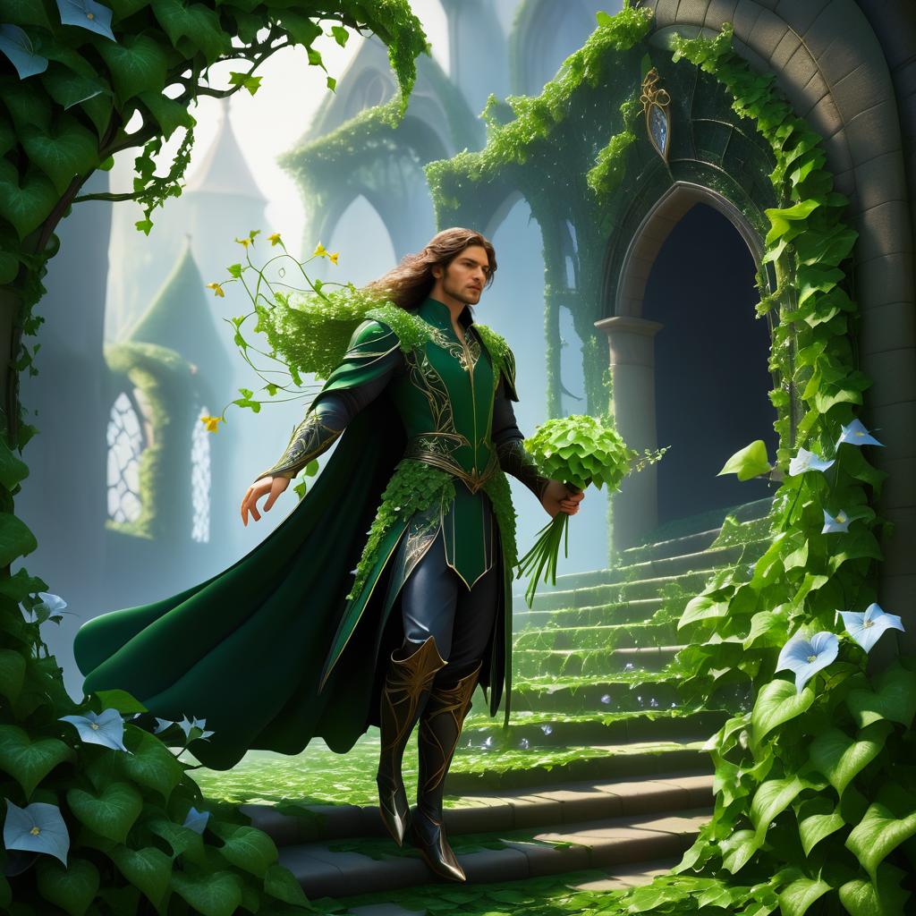 Hero Emerges from Ivy-Covered Bloom