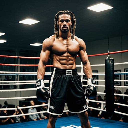 Confident Boxer in Ring