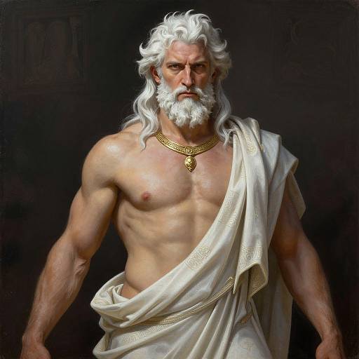Elegant Digital Portrait of Zeus