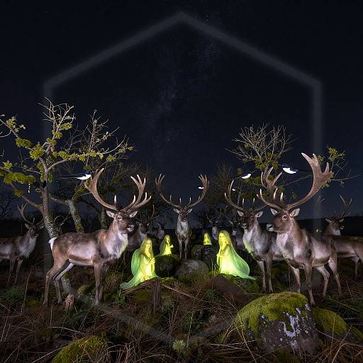 Mystical Vanaheim Astrophotography Scene