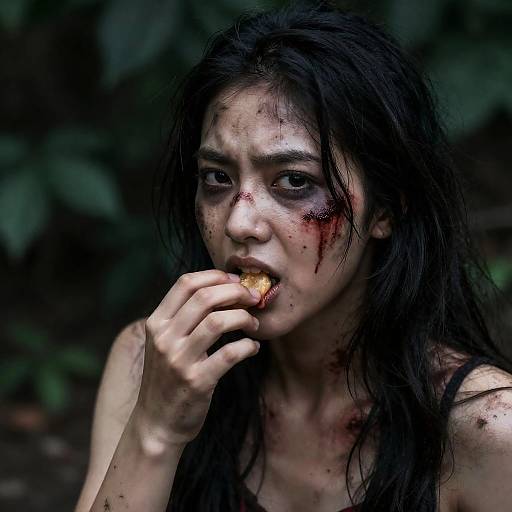 Intense Portrait of a Grimy Elegance