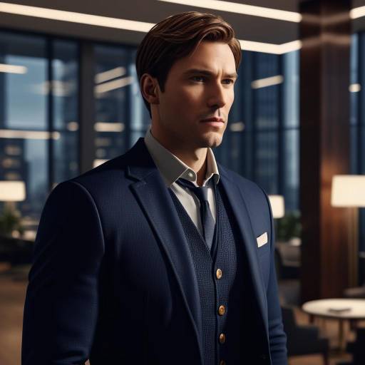 Stylish Man in a Luxurious Office Stylish Man in a Luxurious Office