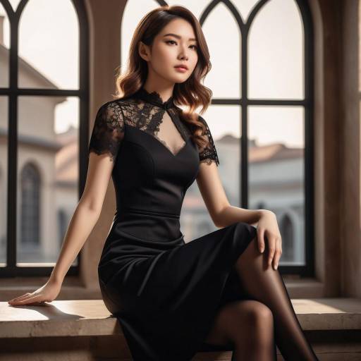Elegant Confident Woman in Anime Style