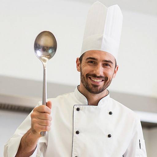 Cheerful Chef Portrait in Bright Focus