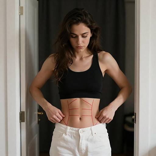 Intense Portrait of a Woman in Focus