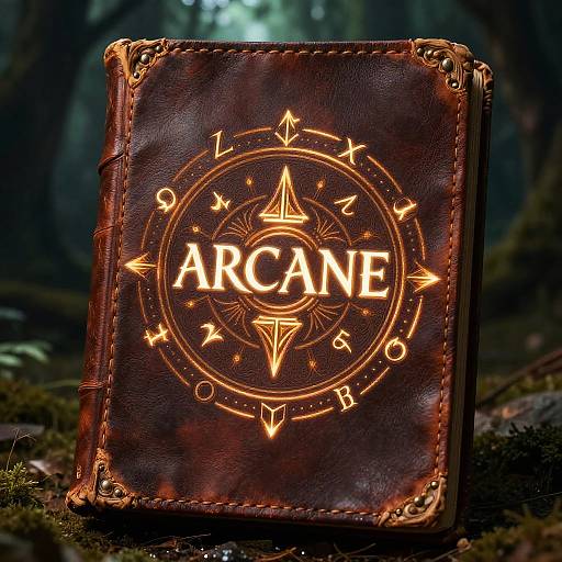 Arcane Title on Enchanted Book Cover