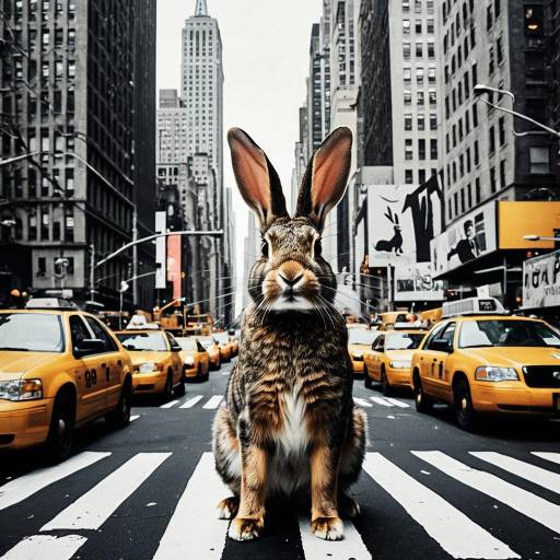 Rabbit in New York City Street