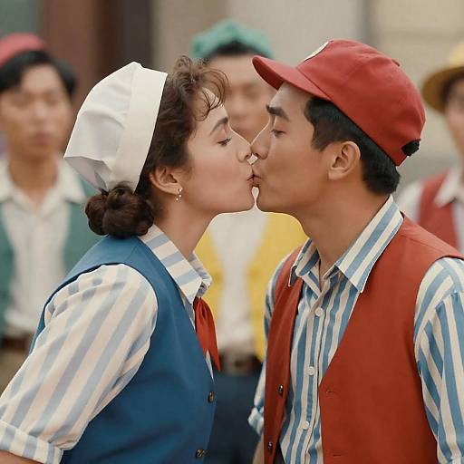 Vintage Movie Poster with Comedic Trio