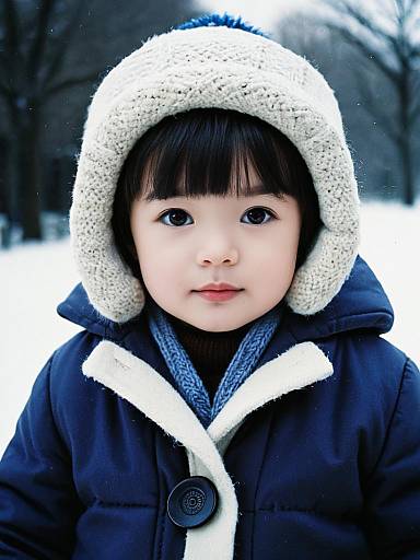 Infant Winter Coat Costume, Solo Portrait