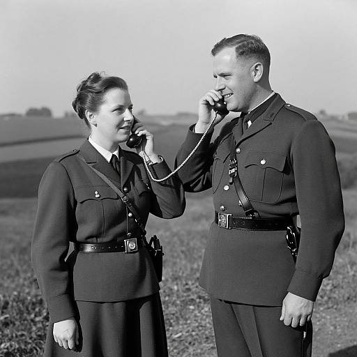 Vintage Photo of Queen Mary's Army Signallers