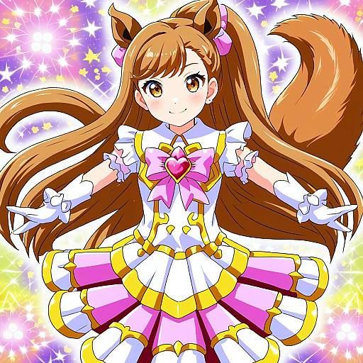 Illustration of Arisugawa himari, kirakira precure a la mode in the style of Marugoshi (54burger)