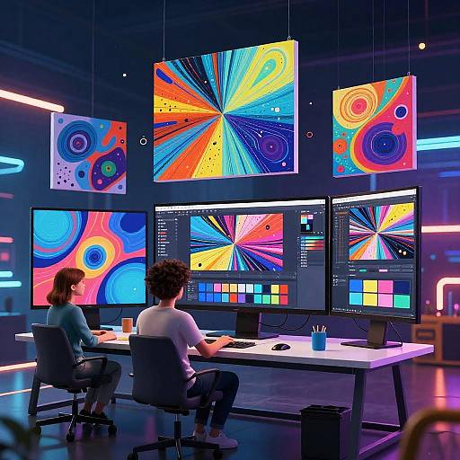 Creative Cyberpunk Art Community Hub