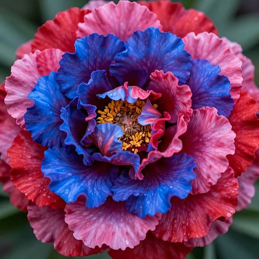 Vibrant Multi-Colored Intricate Flower