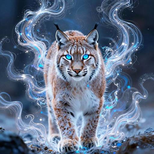 Surreal Lynx with Ethereal Energy