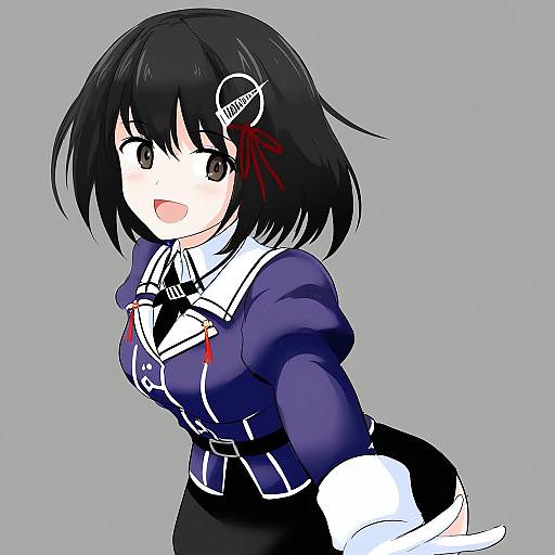 Illustration of Haguro kai ni (kancolle), kantai collection in the style of Aikir (jml5160)