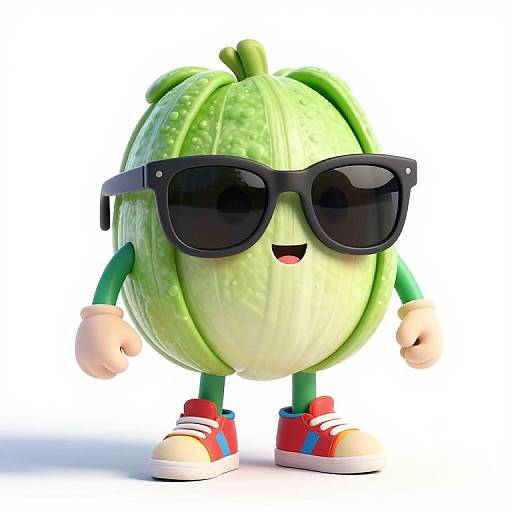 Kawaii Daikon Food Character