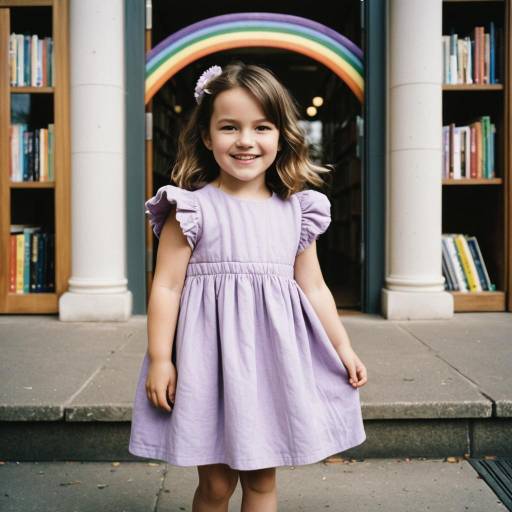 Charming Toddler Fashion Portrait Outdoors