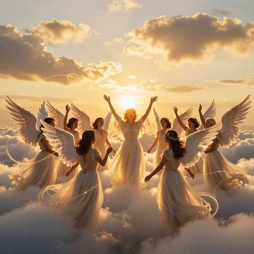 Heavenly Angelic Celebration at Twilight