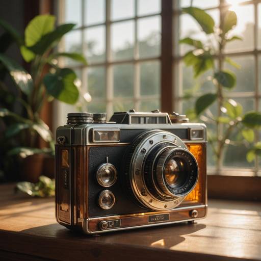 Vintage Camera in Sunlit Elegance