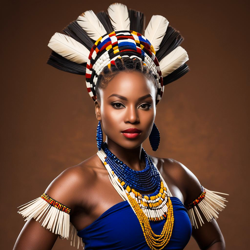 Elegant Zulu Performer in Sapphire Studio