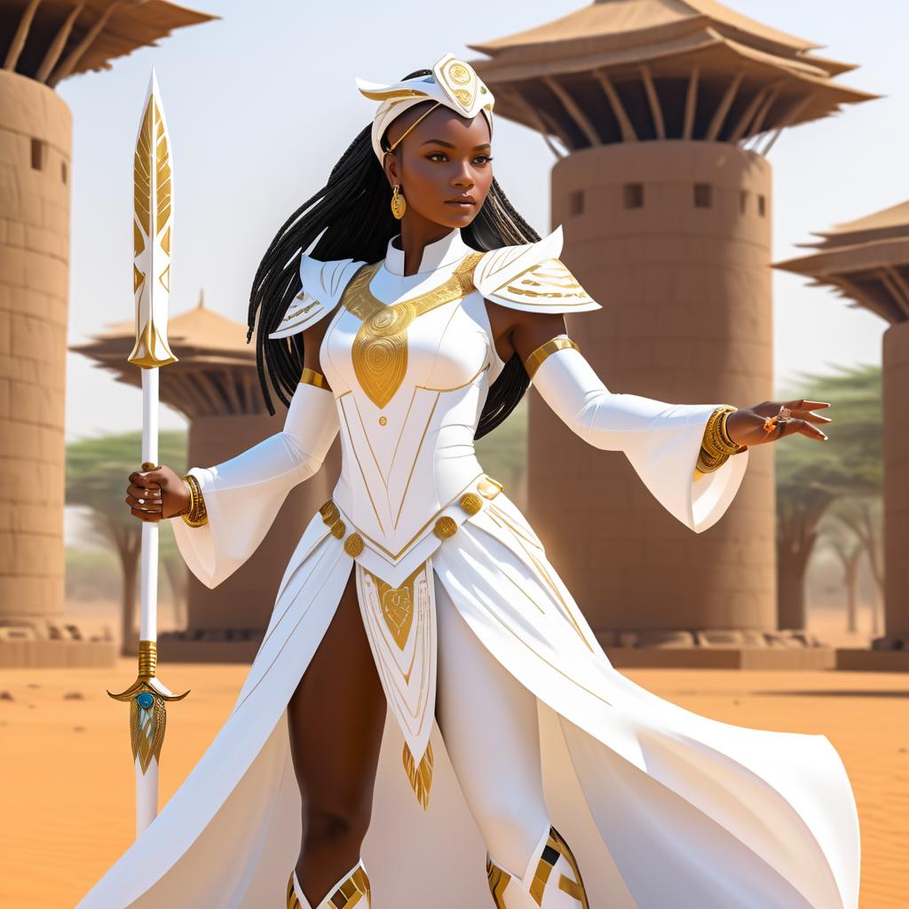 Princess Warrior of a Futuristic Africa