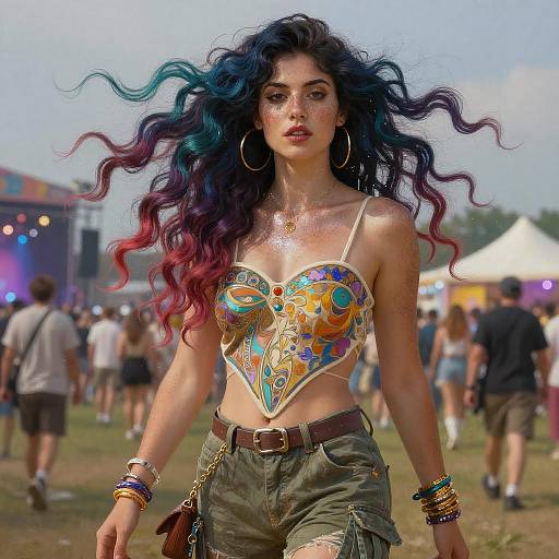 Stunning Festival Portrait of a Woman