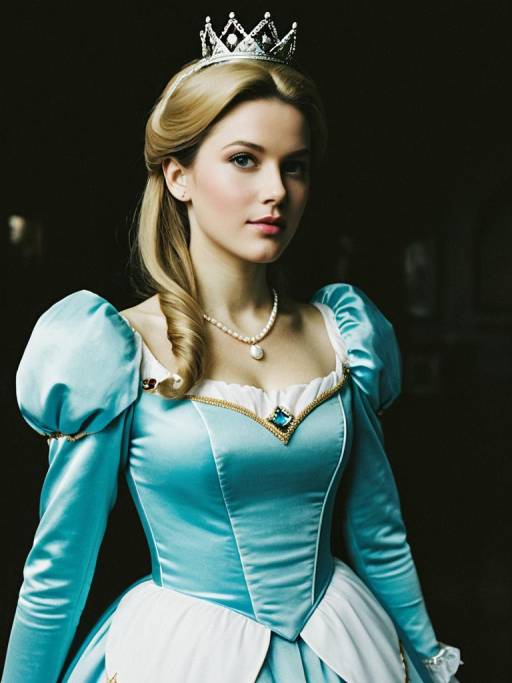 Woman in Princess Rosalina Costume