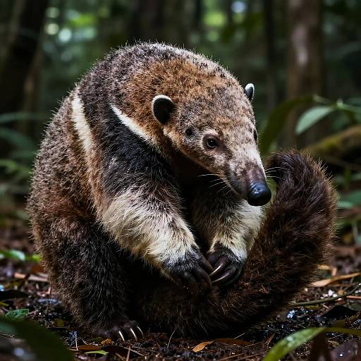 Giant Anteater Portrait in Rainforest