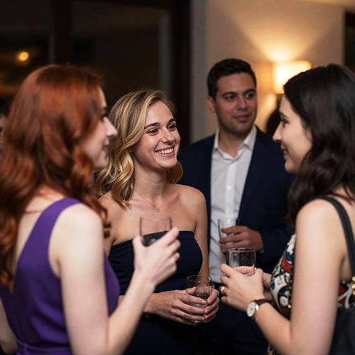 Social Gathering with Friends and Laughter