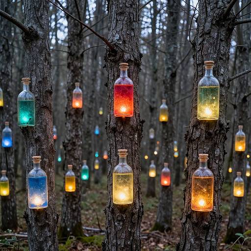 Trees with Glowing Memory Bottles