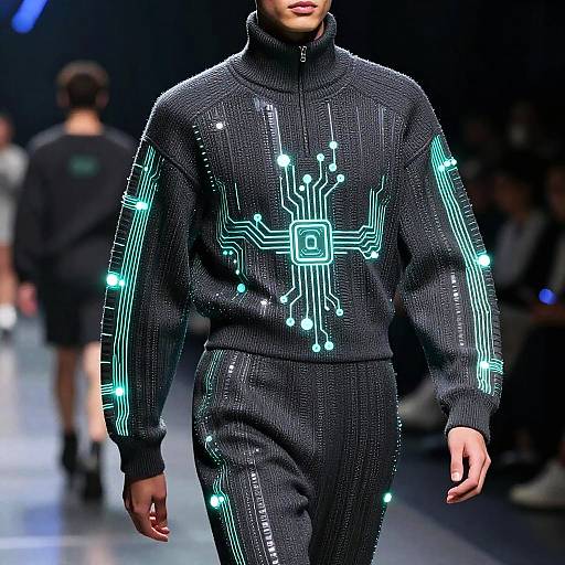 Futuristic AI-Integrated Apparel Showcase