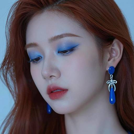 Close-Up Portrait of a Redhead Woman