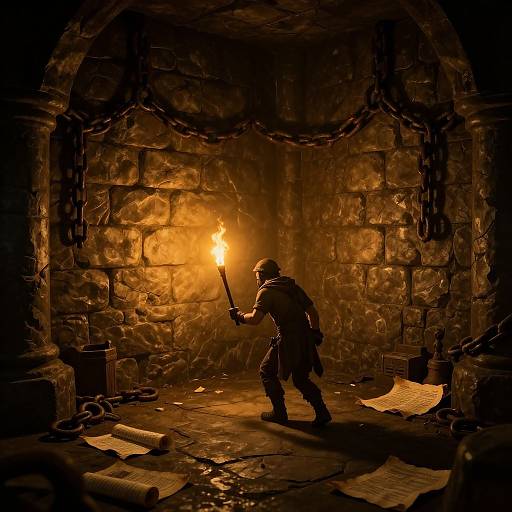 Castle Dungeon Exploration Scene