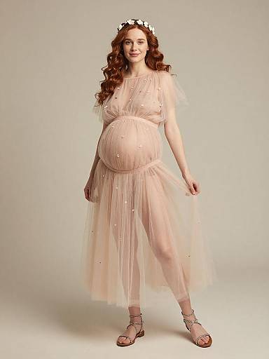 Ethereal Maternity Fairy Studio Portrait