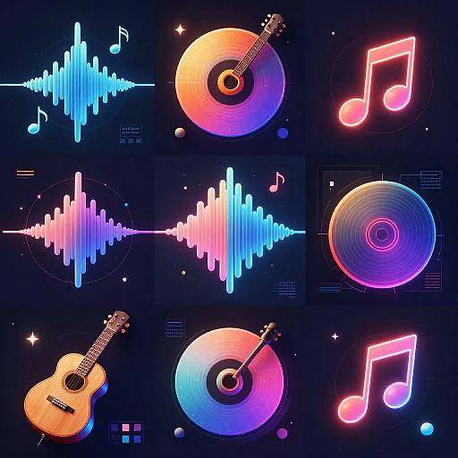 Futuristic AI Music Cover Art