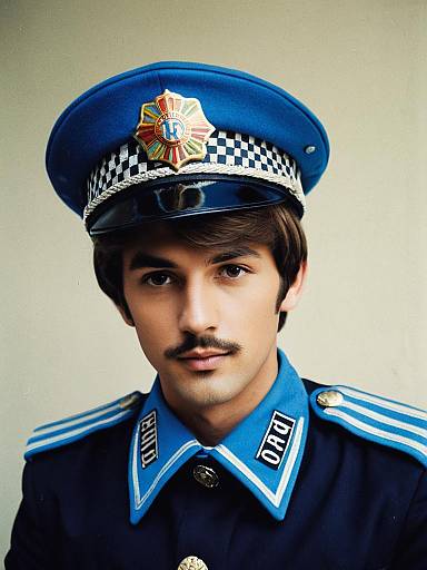 Blue Sgt. Pepper School Uniform Portrait