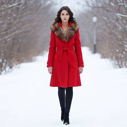 Winter Formal Wear in Snow