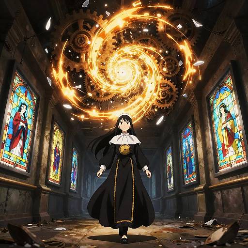 Clockwork Priestess in Abandoned Subway Temple