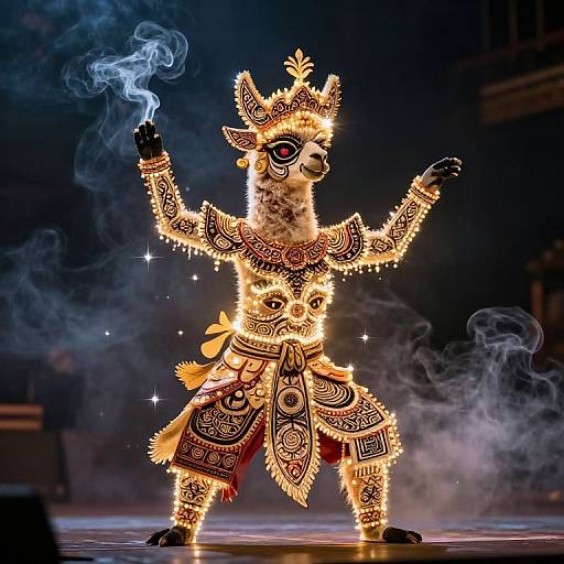 Mystical Alpaca Javanese Shadow Play