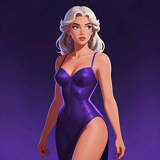 Neoclassical Cyberpunk Erotic Woman