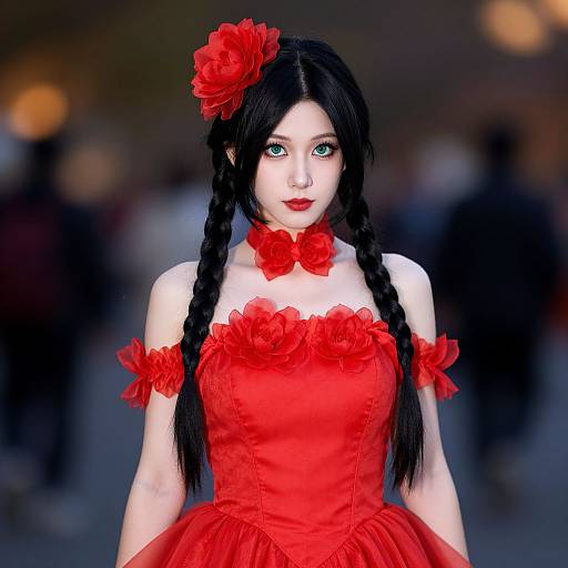 Azula Halloween Costume Portrait