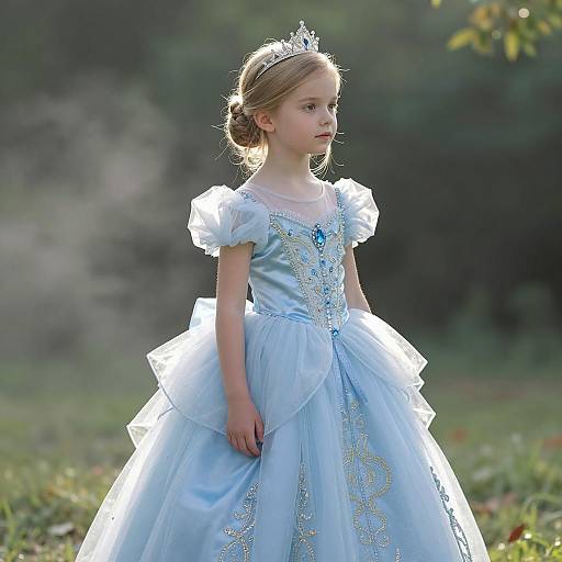 Dreamy Princess Portrait in Enchanted Forest