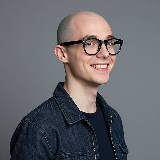 Colorful Mecha Nerd Studio Portrait