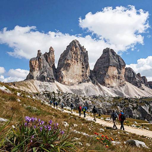 Panoramic Mountain Landmark View