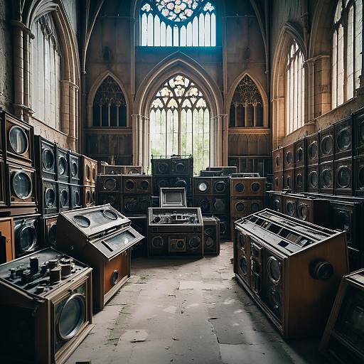 Rotting Camera Museum in Medieval Cathedral