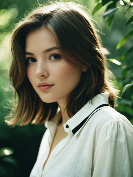 Serene Portrait of a Young Woman